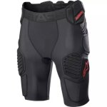 Short de protection cross alpinestars bionic pro noir rouge