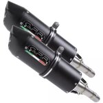 Silencieux double gpr d. 125. 1. fune noir mat Silencieux double gpr d. 125. 1. fune noir mat