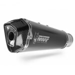 Silencieux mivv delta race acier noir / casquette carbone bmw g310gs