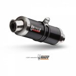 Silencieux mivv gp inox bross noir pour suzuki gsf650 bandit / gsx650f