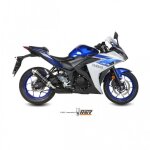 Silencieux mivv gp inox noir / casquette inox pour yamaha yzf r3