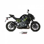 Silencieux mivv gp - pro carbone / casquette inox pour kawasaki z900
