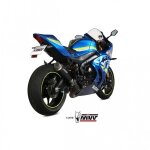 Silencieux mivv gp - pro carbone / casquette inox pour suzuki gsxr1000