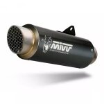 Silencieux mivv gp pro inox noir / casquette inox honda cb500f