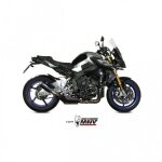 Silencieux mivv mk3 steel black / casquette inox pour yamaha mt - 10