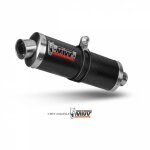 Silencieux mivv oval carbon cap carbone pour suzuki gsf650 bandit