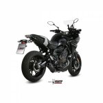 Silencieux mivv oval carbone casquette carbone pour yamaha mt - 07