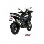 Silencieux mivv speed edge inox / casquette carbone pour bmw r1250gs