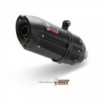 Silencieux mivv suono inox bross� noir / casquette carbone pour ktm