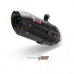 Silencieux mivv suono inox bross noir / casquette carbone pour yamaha fz8 / fazer 8
