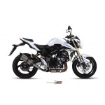 Silencieux mivv suono inox / casquette carbone pour suzuki gsr 750