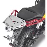 Support top case aluminium givi moto guzzi v85tt