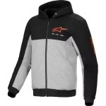Sweat alpinestars chrome v2 sport noir gris rouge fluo