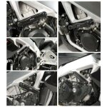 Tampons de protection de cadre r&g racing noir aprilia