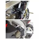 Tampons de protection r&g racing aero noir aprilia rsv4 r rr rf factory