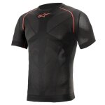 Tee - shirt technique alpinestars ride tech v2 noir rouge Tee - shirt technique alpinestars ride tech v2 noir rouge