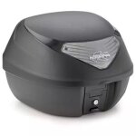 Top case kappa k29 29l noir gaufr catadioptre fum