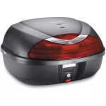 Top case kappa k42 42l noir gaufr� catadioptres rouges