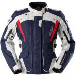 Veste femme furygan apalaches lady evo bleu perle rouge
