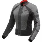 Veste femme t. ur atlas anthracite noir rouge