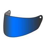 Visière scorpion kdf - 19 exo - hx1 bleu Visière scorpion kdf - 19 exo - hx1 bleu