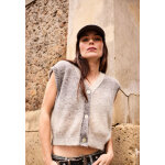 Gilet  manches courtes en laine mlange - octavia