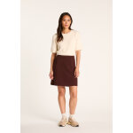 Jupe courte en laine mrinos - blanca