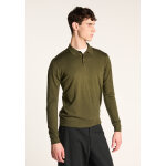 Polo  manches longues en laine mrinos - eni