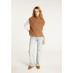 Pull col montant sans manches en cachemire mlang - dalya