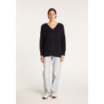 Pull col v avant et arrire en mohair - simon