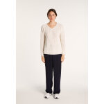 Pull col v en maille ctele - bulle