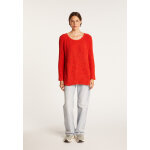 Pull avec fentes en soie laine velours - bonnou