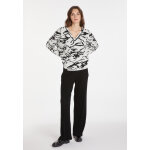 Pull graphique en laine mlange - carmina