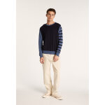 Pull en laine  rayures bicolores - leo