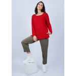 Pull en laine et soie poche avant - bajira
