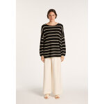 Pull rayé col rond en lin flammé - mariah Pull rayé col rond en lin flammé - mariah