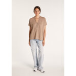T - shirt en lin col v boutonn - maati