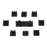 1 ensemble hdd porte pivotante en plastique vis pieds pad cover kit pour ps3 slim console
