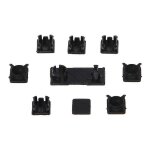 1 ensemble de porte pivotante hdd en plastique vis pieds coussin kit de couverture pour console mince ...