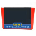 126 jeux dans une cartouche carte de jeu 16 bits pour consoles sega, b