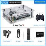 128 go t - blanc - super console x max plus arcade box, 8k hd tourists system, s905tage, cpu video game, ...