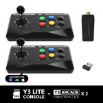 2 joueurs - console de jeu vidéo avec clavier d'arcade, y3, 10000 jeux intégrés, stick 4k, ps1, david, ... 2 joueurs - console de jeu vidéo avec clavier d'arcade, y3, 10000 jeux intégrés, stick 4k, ps1, david, ...