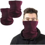 2 packs of fall / winter thermal neck protectors, dust and windproof