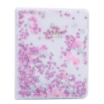 2024 quicksand beads 64 pockets 3 inch mini photo book album for instax camera photos(pink)