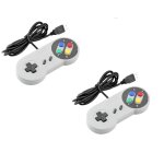 2x manette snes (super nes) contrleur pour pc mac via usb