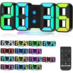 3d led digitalwecker: rveil multifonctionnel, moderne, rglable, tlcommande, pour chambre, bureau, ...