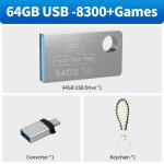 64 go - 8371 jeux - cl usb 3. 0 portable, plus de 8370 jeux, 15 emulateurs, psp, dc, n64, anj, snes, ...