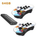 64 go - console de jeu vido rtro sans fil, contrleur de bataille, jeu d'arcade, manette pour touristes, ...