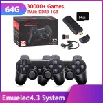 64g - console de jeu vido rtro sans fil, 2. 4g, anciers de jeu, 4k, plus de 10000 jeux, nds, psp, ps1, ...