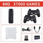 64g sans bote - console de jeu vido rtro avec 128 jeux 3d intgrs, manette de jeu avec touristes, ...